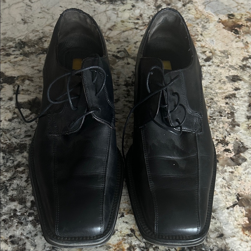 Perry Ellis Black Oxford Dress Shoes